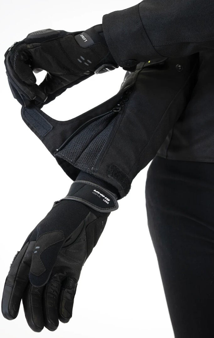 SHIMA Rush 2.0 imperméable à l’eau dames moto textile veste noir/jaune L Figure 8