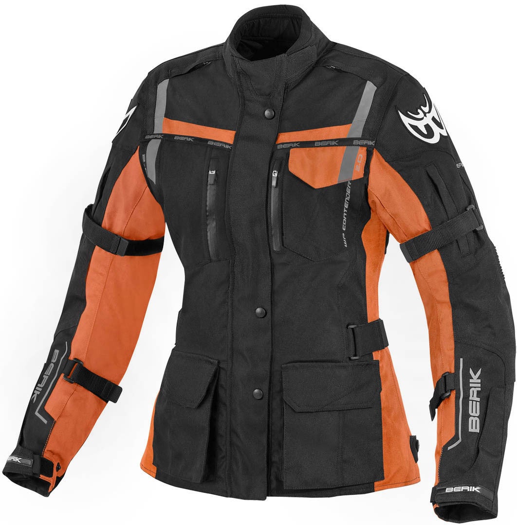 Berik Torino imperméable dames moto textile veste noir/orange 50 Figure 1