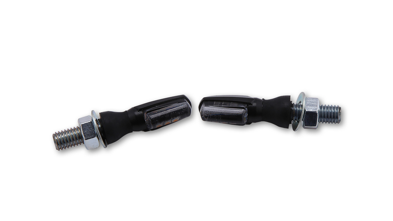 HIGHSIDER Smart Spark LED-indikator Kropp Svart / Lins Rökt (Par), Fram och Bak Figur 1