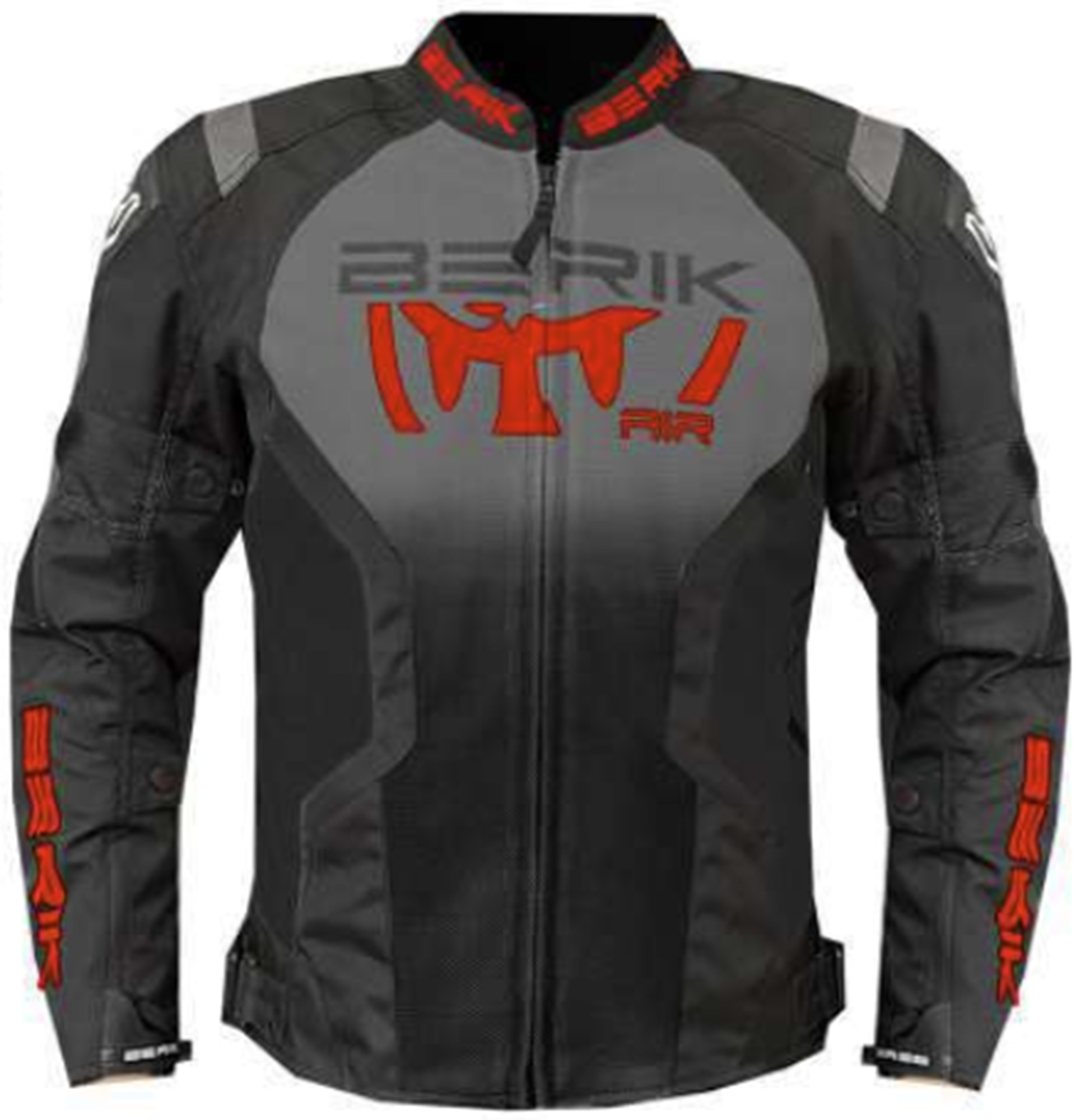 Berik Cascain Motorcycle Textil Jacket black/grey/red 60 Figure 1