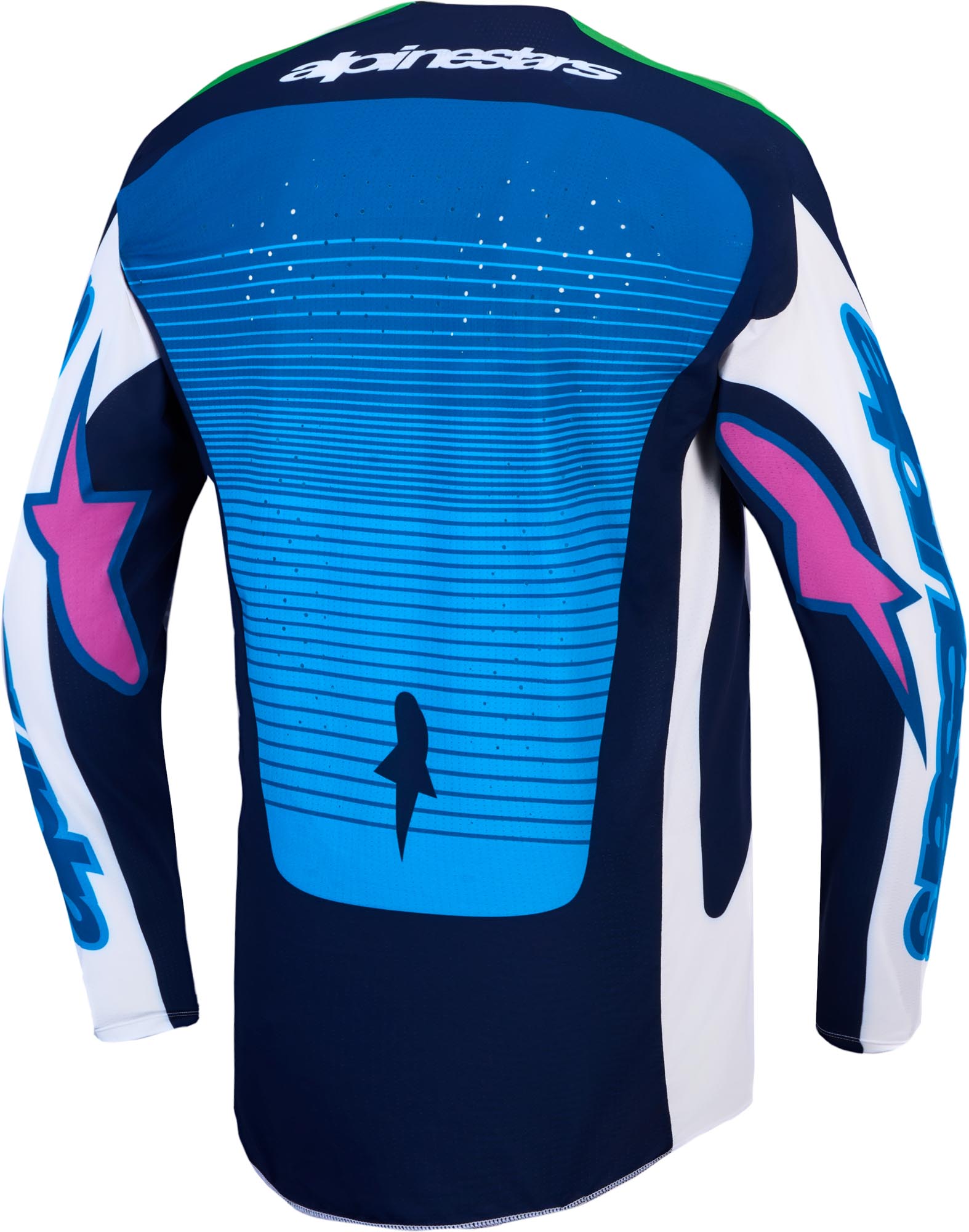 Alpinestars Techstar Maven Maillot Motocross Blanc/Bleu/Vert S Figure 2