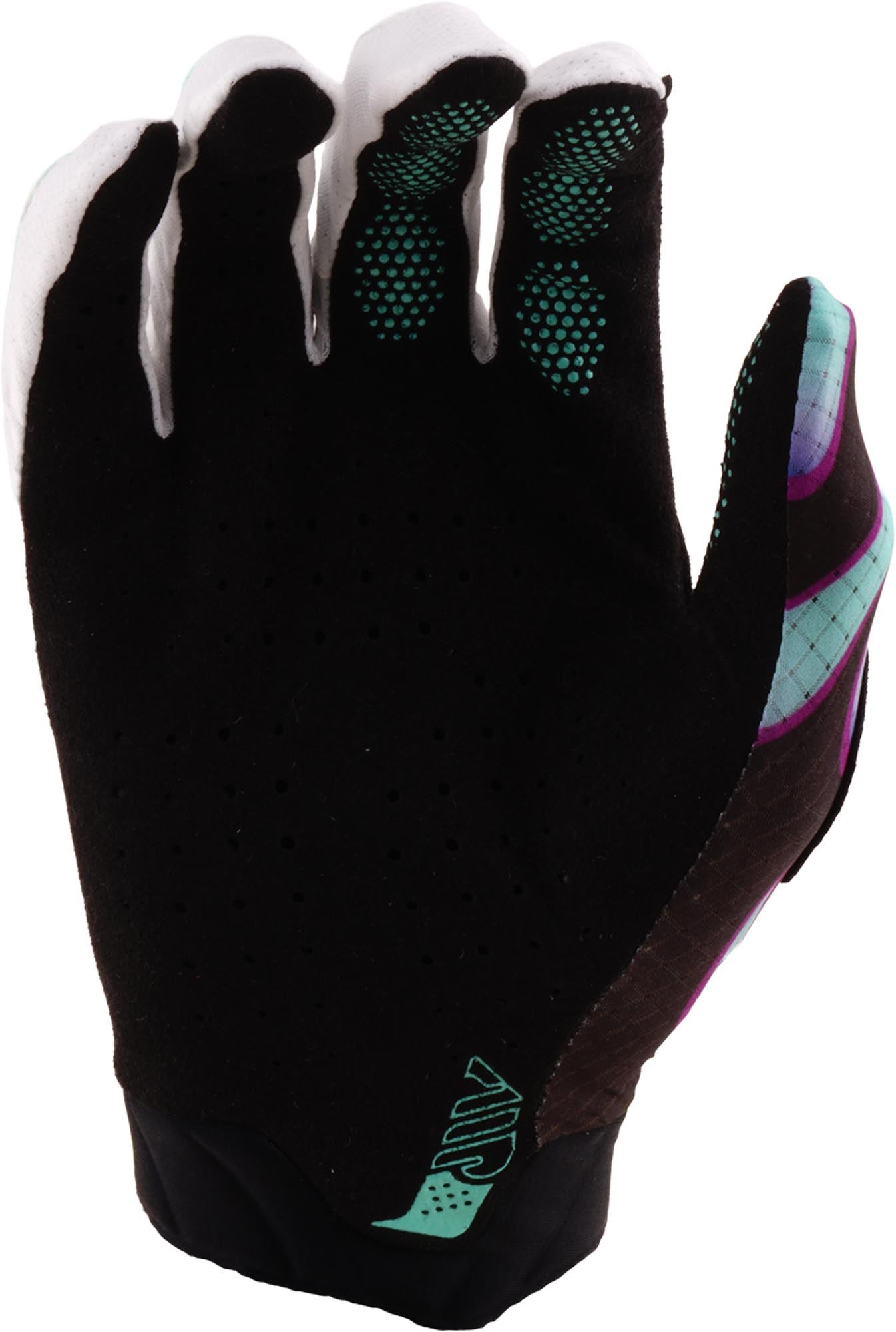 Troy Lee Designs Air Overspray Jugend Motocross Handschuhe schwarz/türkis M Abbildung 2