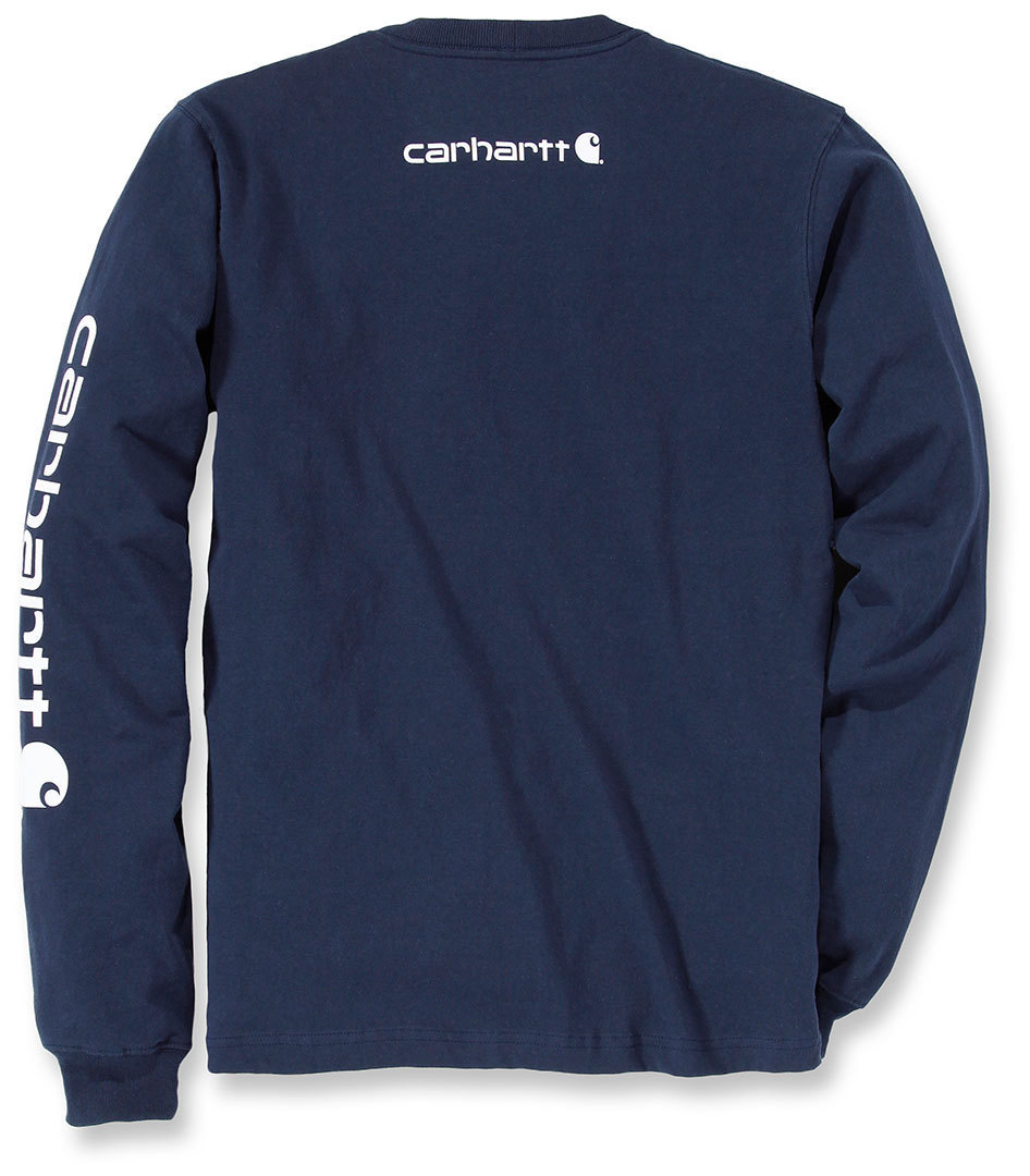 Carhartt Logo Longsleeve mørkeblå L Figur 2