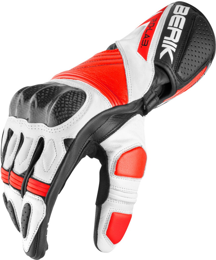 Berik Zoldar Dames Motorhandschoenen Zwart/Rood M Figuur 4