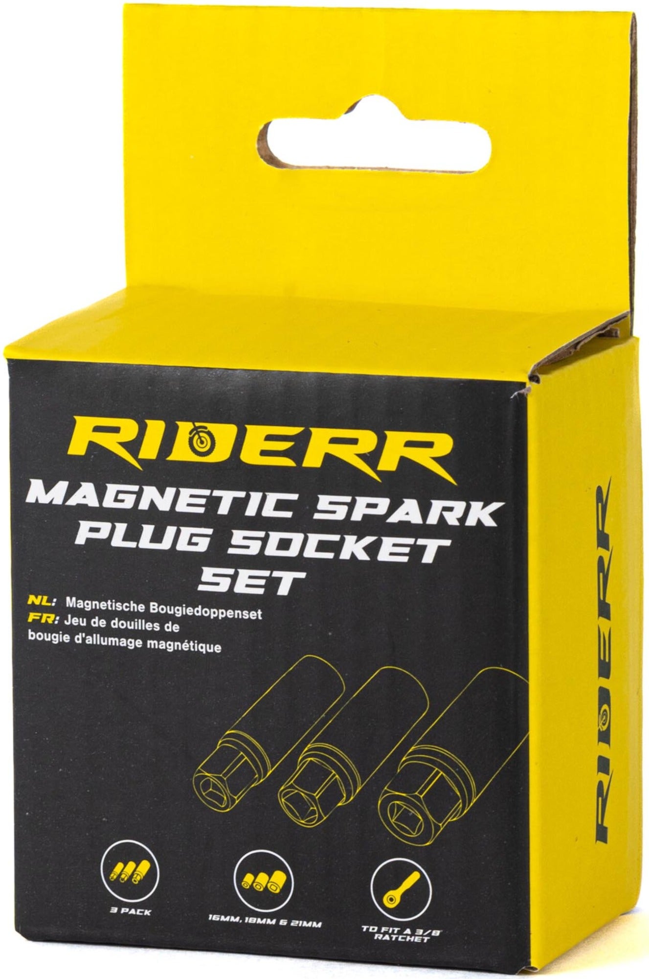 Riderr 3-teiliges Set magnetischer Zündkerzensteckschlüssel Abbildung 3