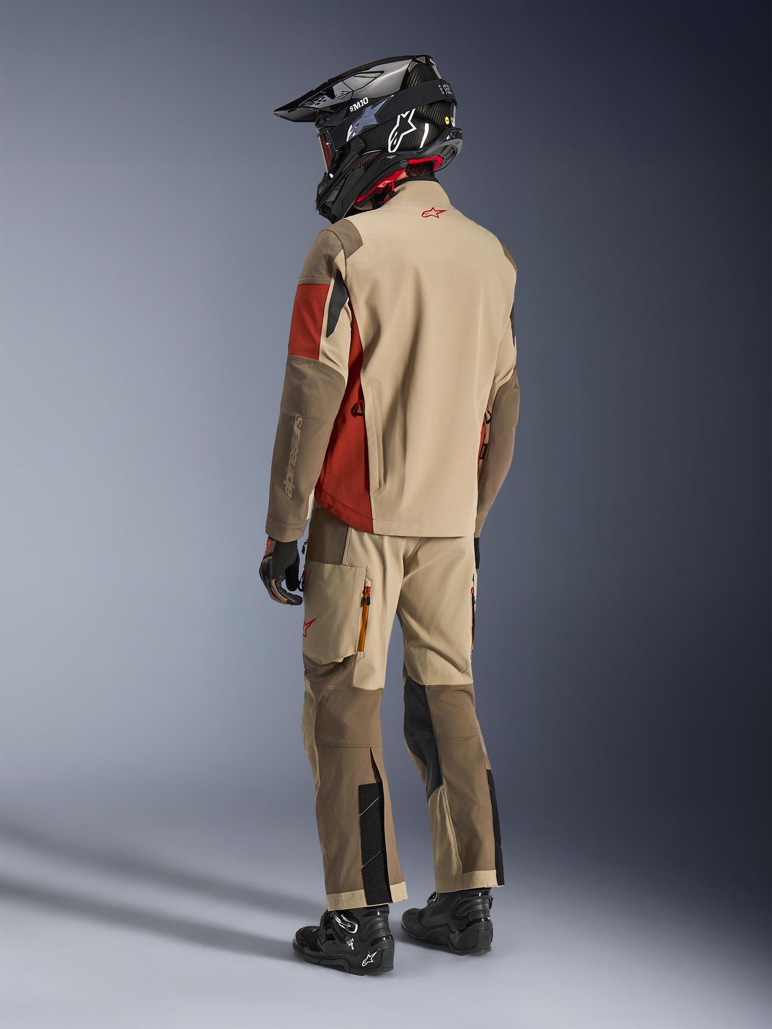 Alpinestars Maxdura Drystar XF Jachetă textilă impermeabilă pentru motociclete Roșu/bej/maro M Figura 8