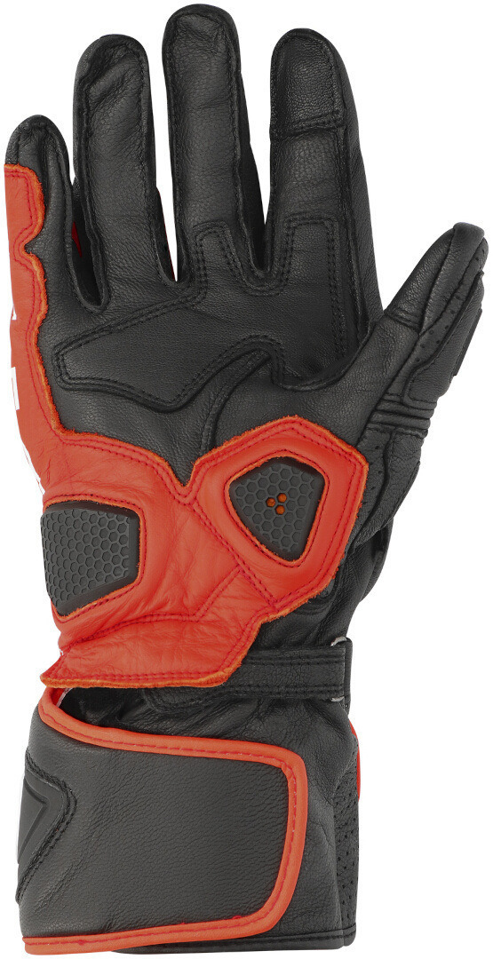 Richa Stradale Motorcycle Gloves black/red/white M Figure 4