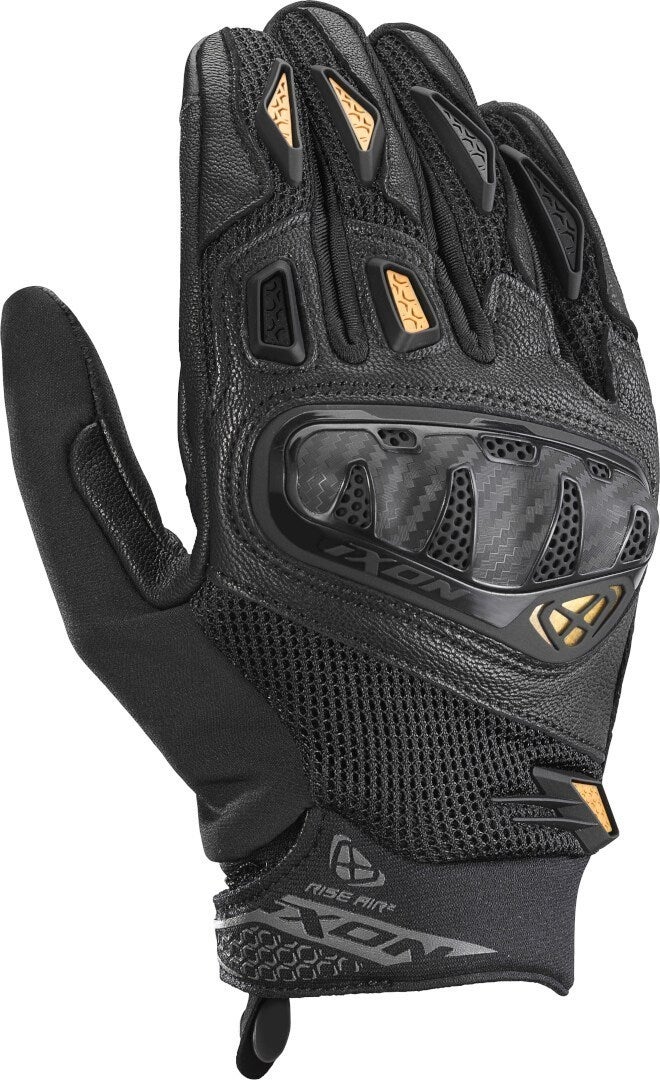 Ixon Rise Air 2 Dame 2 motorcykelhandsker Sort/guld L Figur 1