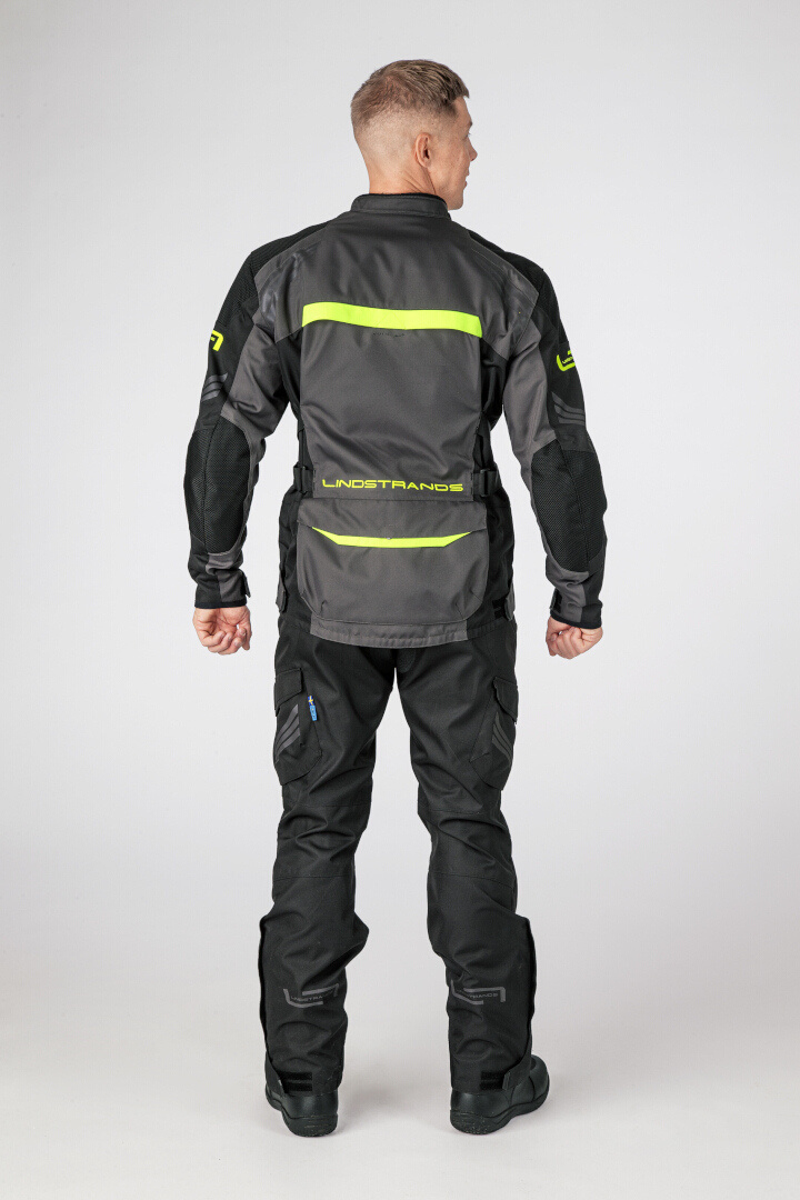 Lindstrands Transtrand waterproof Motorcycle Textile Jacket dark grey/black/yellow 64 Figure 4