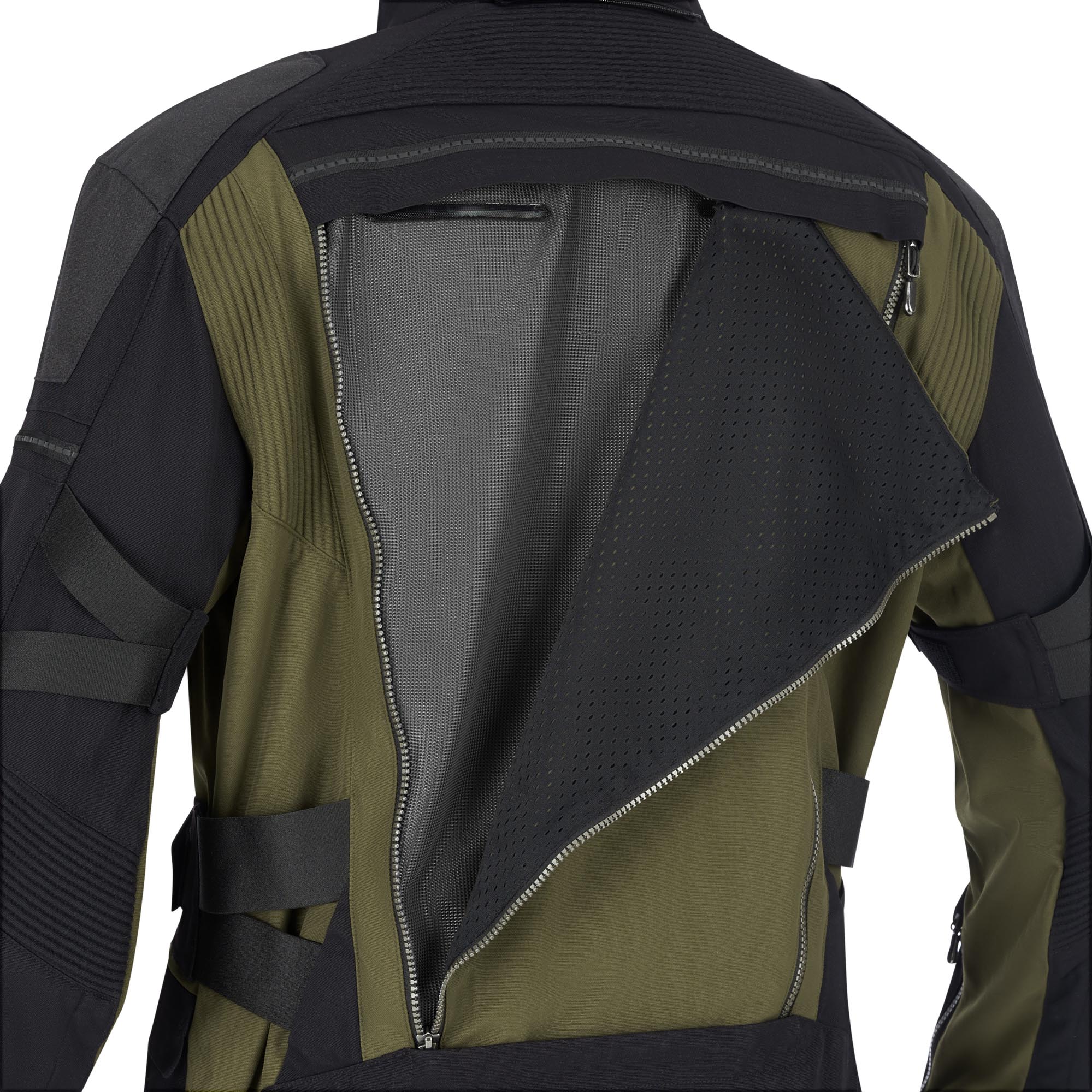 Halvarssons Mora V2 wasserdichte Motorrad Textiljacke schwarz/oliv 62 Abbildung 4