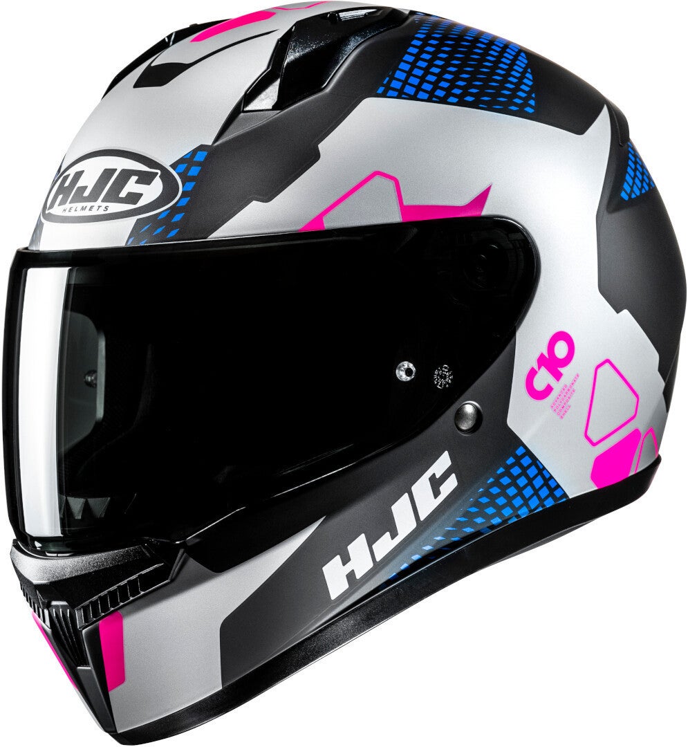 HJC C10 Aspa Hjelm sølv/sort/blå/pink L (58/59) Figur 1