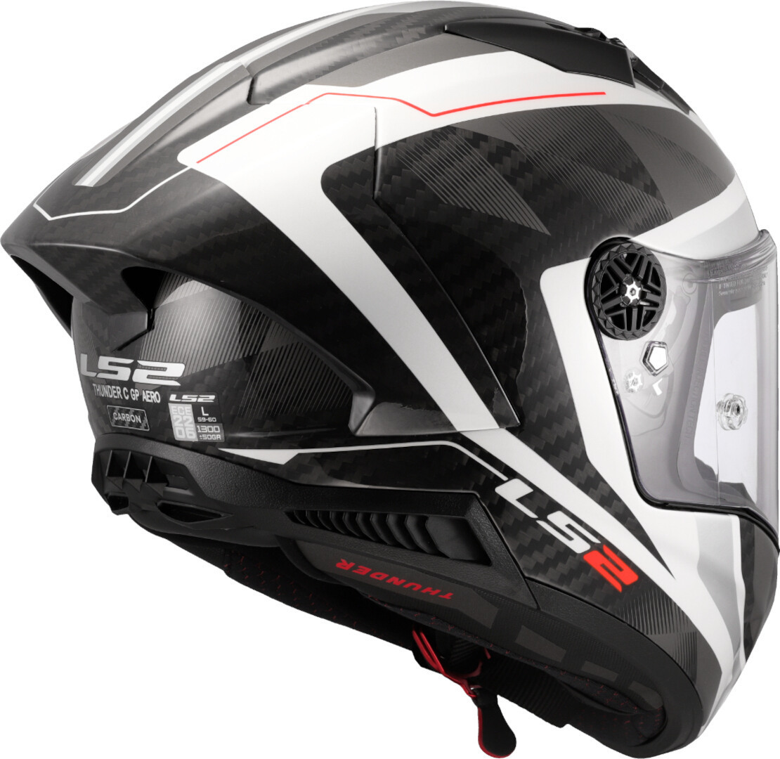 LS2 FF805 Thunder GP Raute Carbon Cască alb/gri M (57/58) Figura 5