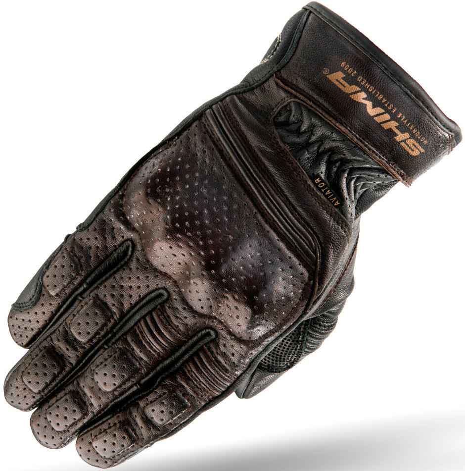 SHIMA Aviator Gants de moto Brun foncé M Figure 1