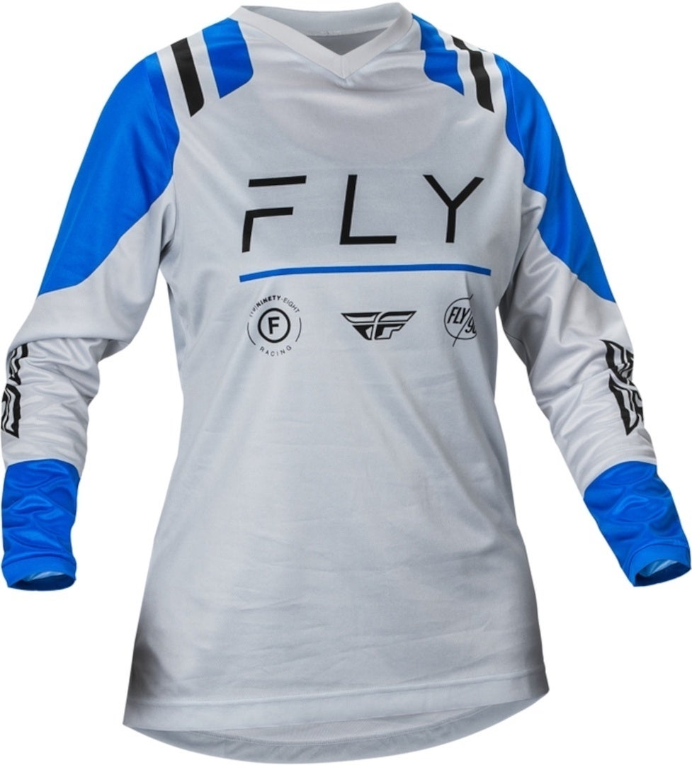 Fly Racing F-16 レディースモトクロスジャージ 黒/濃紺 XL 図1