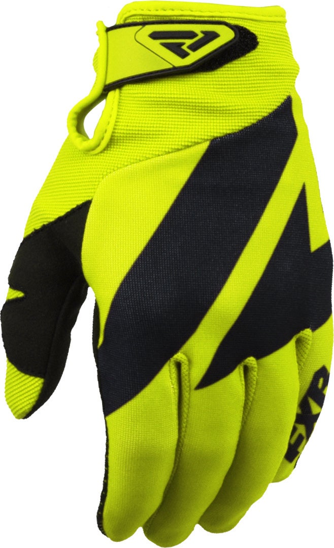 FXR Clutch Strap Motocross Handschuhe schwarz/gelb M Abbildung 1
