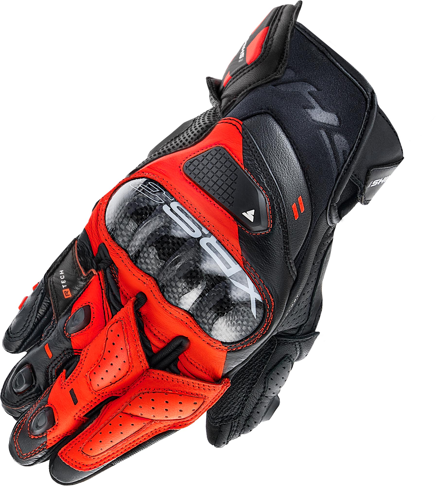 SHIMA XRS-3 Motorcykelhandsker sort/rød M Figur 2