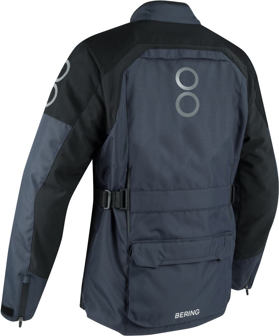 Bering Calgary wasserdichte Motorrad Textiljacke schwarz/grau XL Abbildung 2