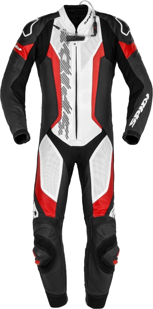 Spidi Laser Pro One Piece Perforated Motorcycle Leather Suit black/red 52 Figure 1