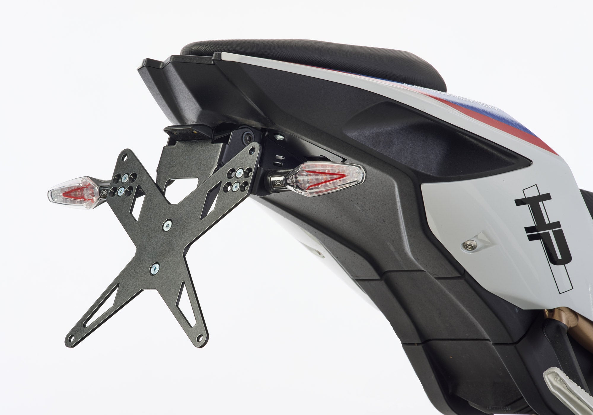PROTECH license plate holder kit including reflector and plate light stainless steel/powder-coated aluminium black Figure 1