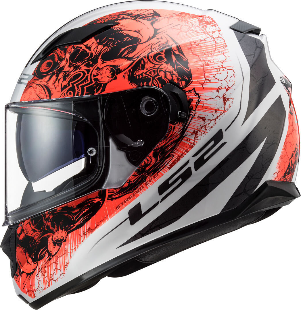 LS2 FF320 Stream Evo Throne Casque Blanc/Orange S (55/56) Figure 4
