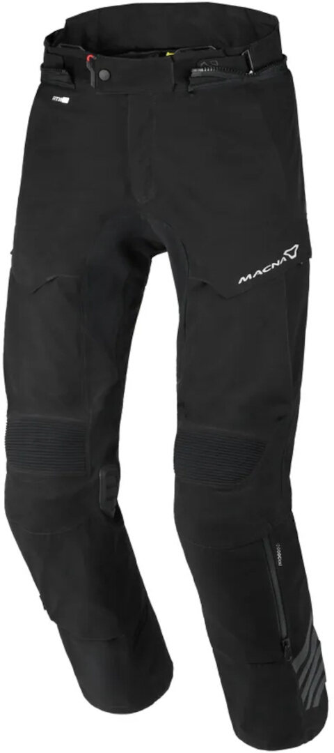 Macna Ultimax pantaloni impermeabili pentru textile de motocicletă Spâlpânire neagră L scurt Figura 1