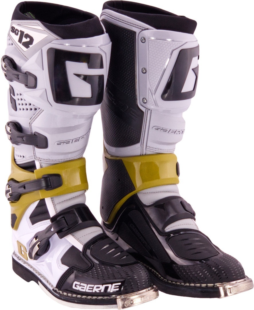 Gaerne SG-12 Botas de motocross blanco/amarillo 46 Figura 1