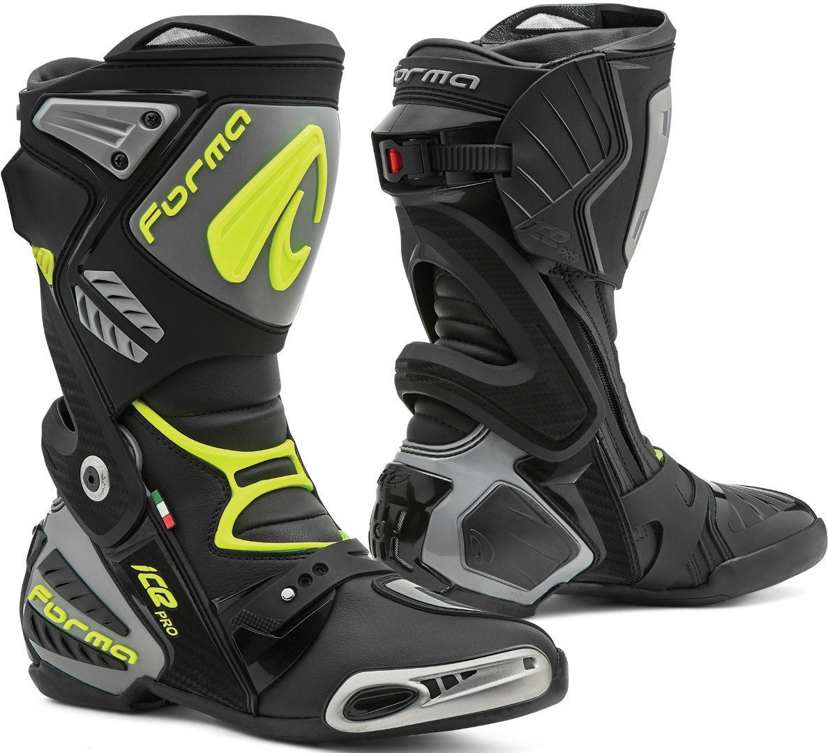 Forma Ice Pro Bottes de moto noir/jaune néon 39 Figure 1
