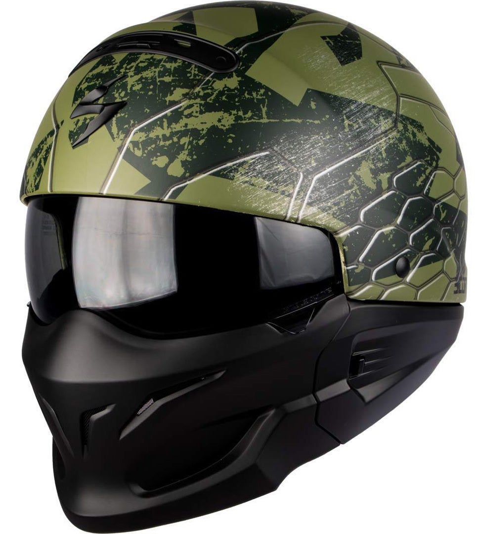 Scorpion Exo Combat Ratnik Roer zwart matt/groen M (57/58) Figuur 1