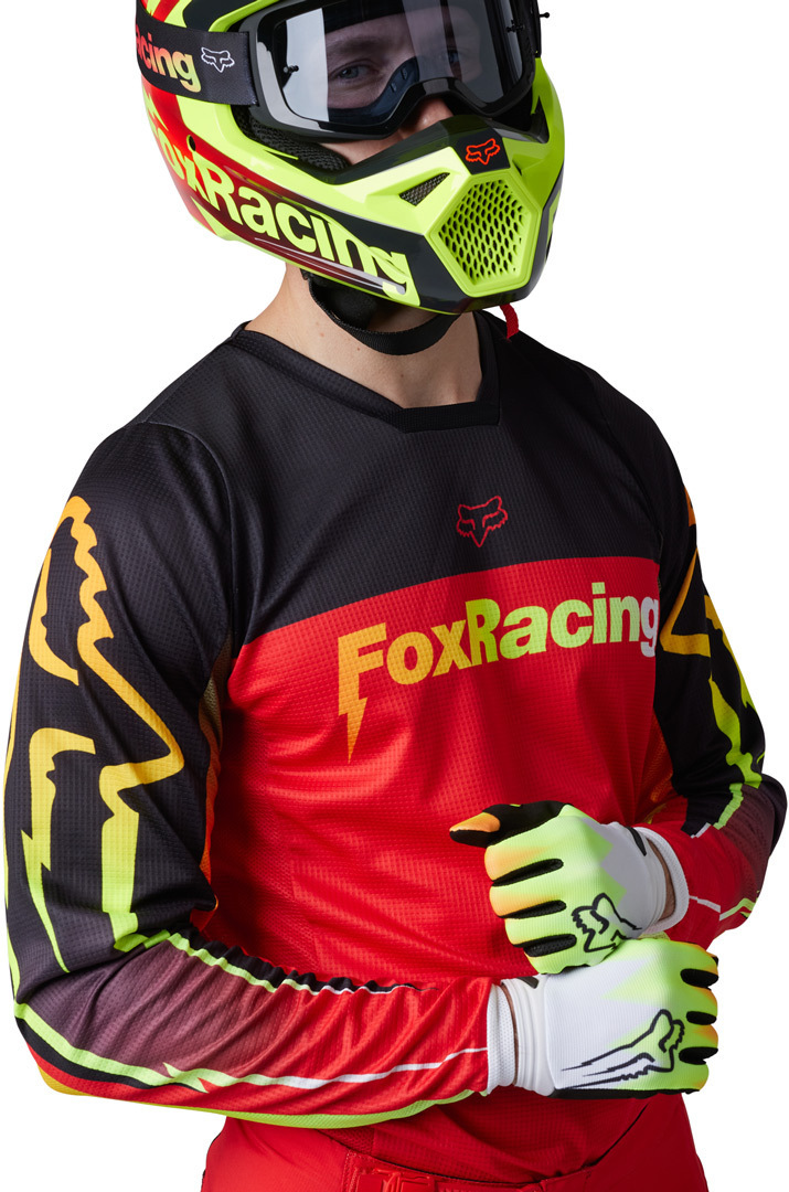 FOX 180 Statk Motocross trøje rød L Figur 4