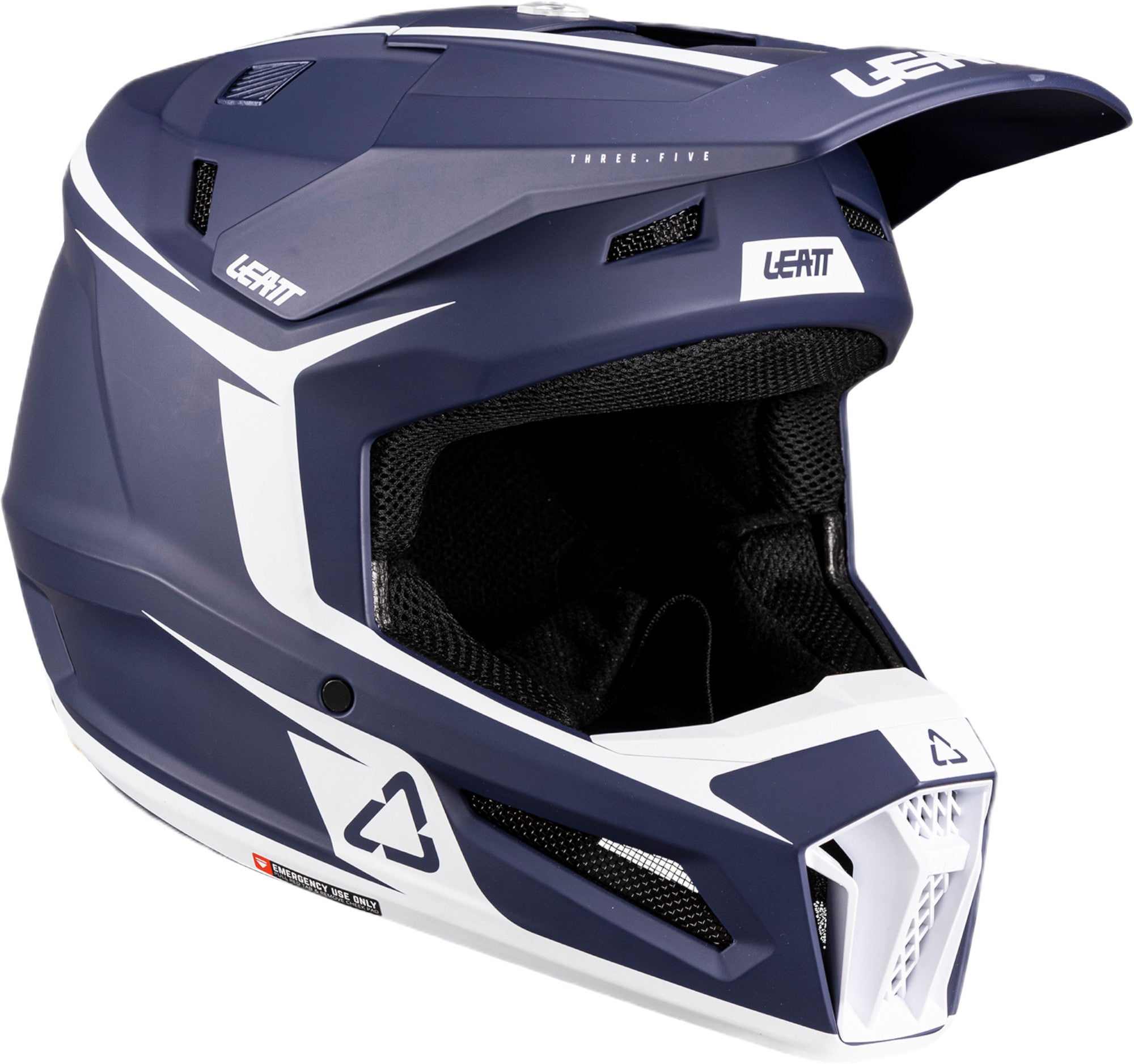 Leatt 3.5 V26 Casque de motocross avec lunettes bleu/blanc S (55/56) Figure 2