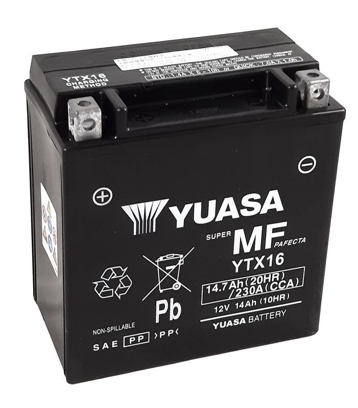YUASA YTX16 W/C Baterie fără întreținere Figura 2