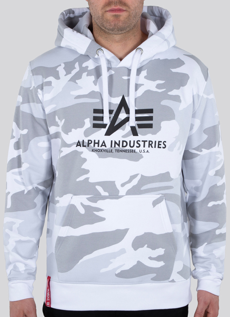 Alpha Industries Basic Camo Hoodie weiß/camouflage M Abbildung 1