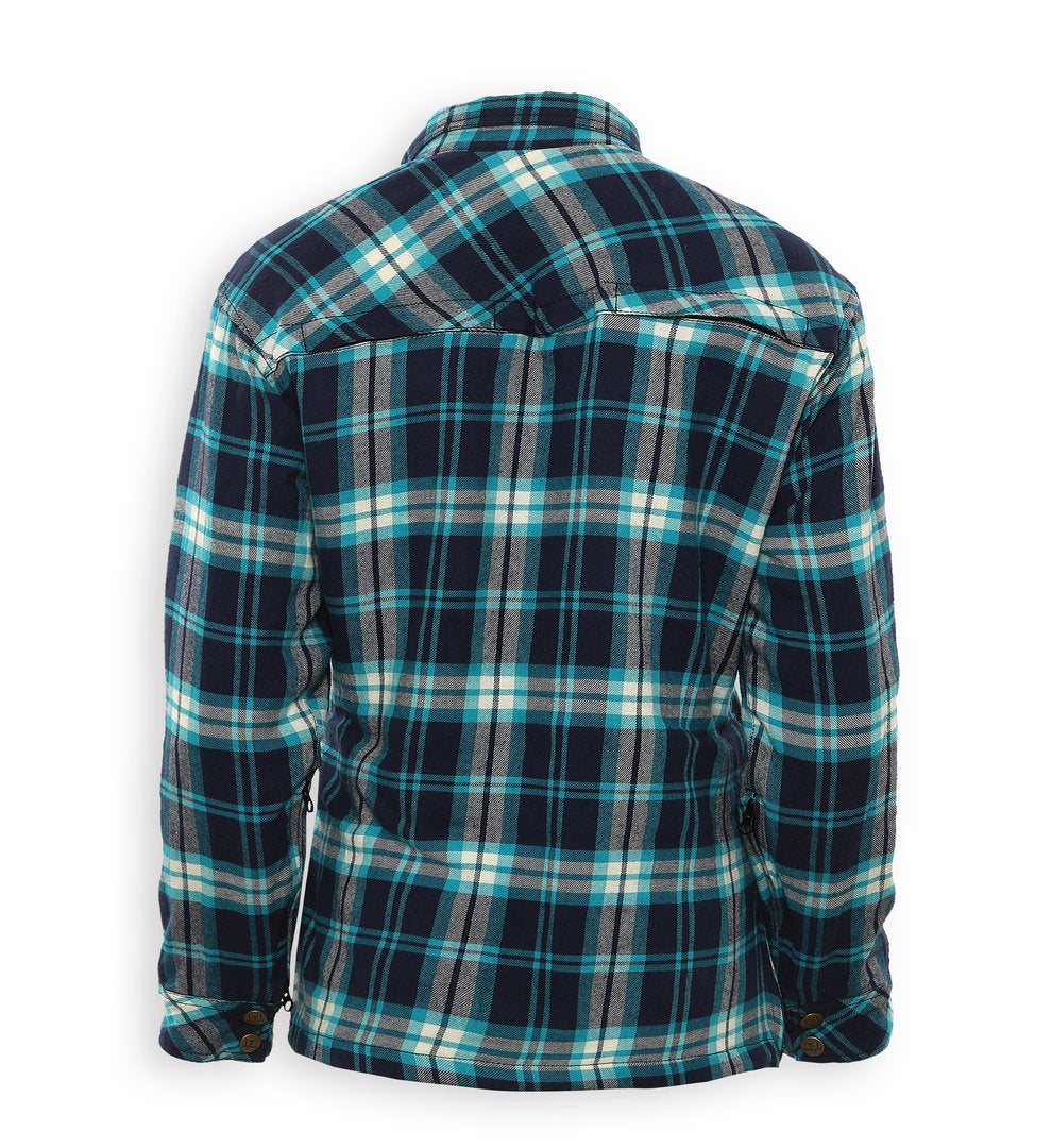Bores Lumberjack Premium Damen Motorradhemd blau/weiß XXL Abbildung 3