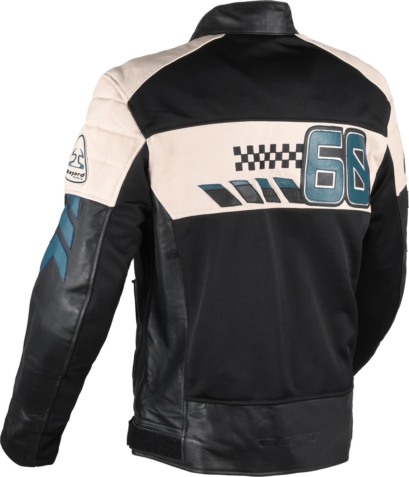 DIFI Iconic Air Giacca di pelle da motociclista nero/beige 62 Figura 2