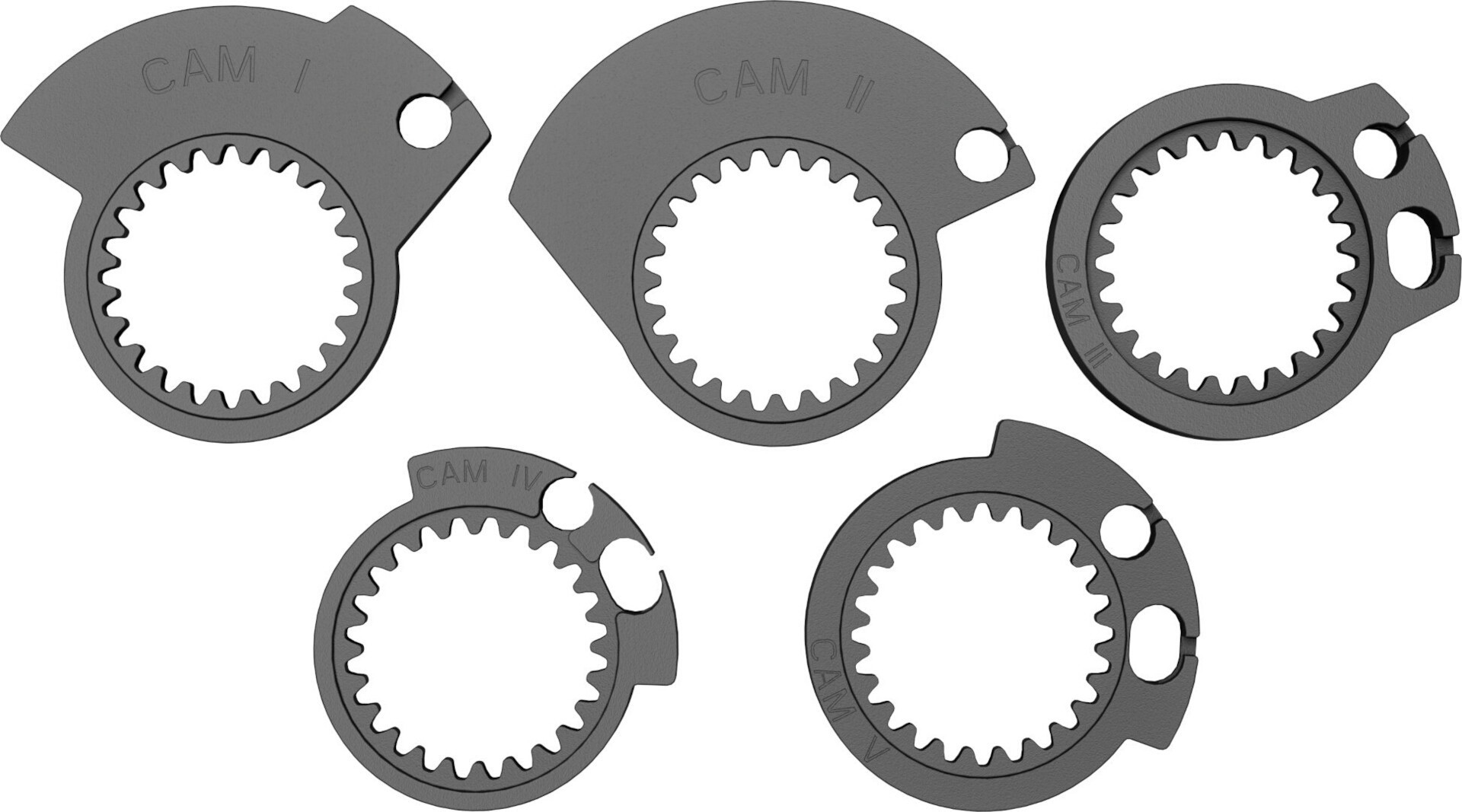 Scott SX II Lock-On Griffe + Cam-Set blau Abbildung 3