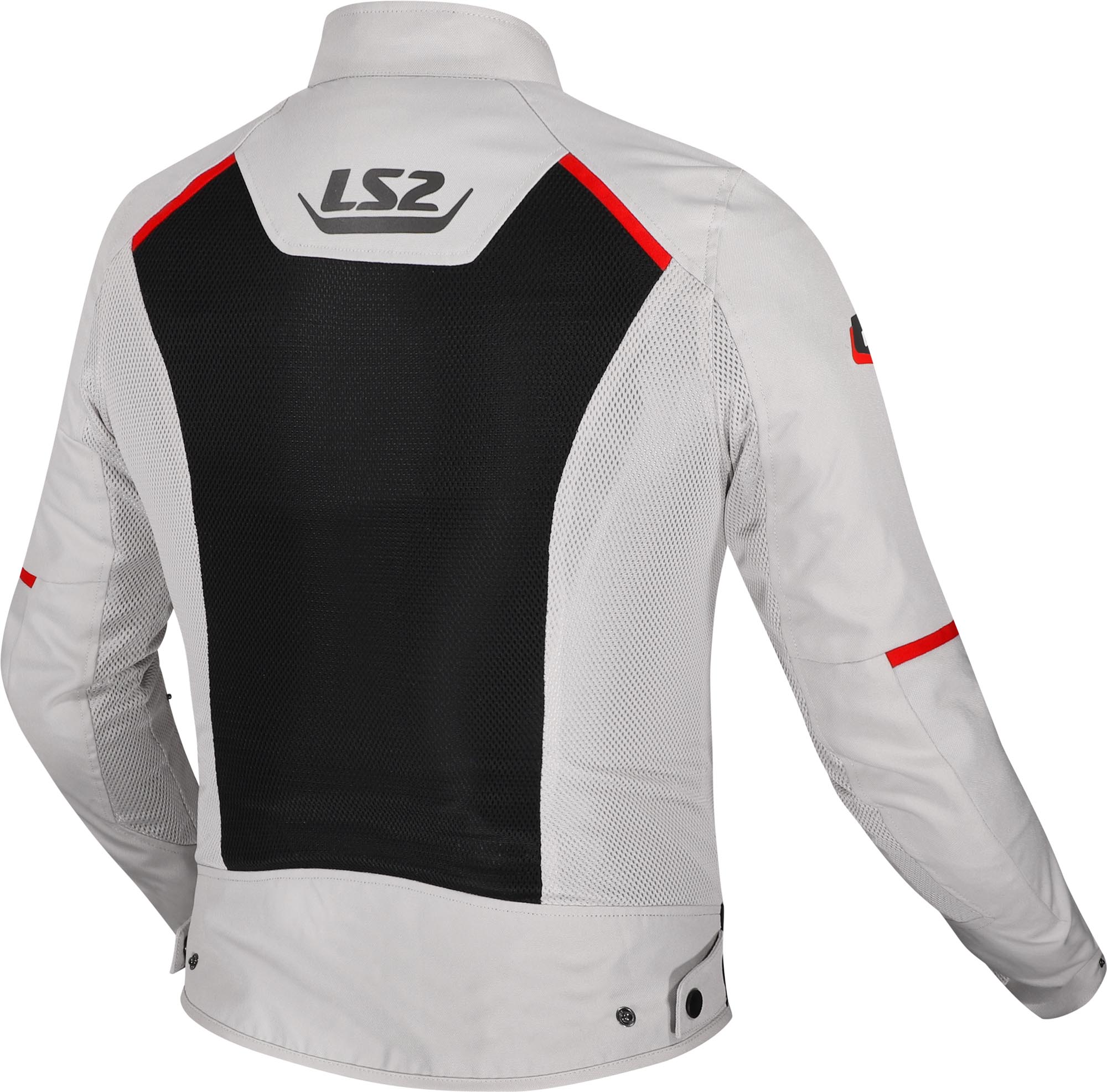 LS2 Breeze Motorcycle Textile Jacket grey/black 4XL Figure 2