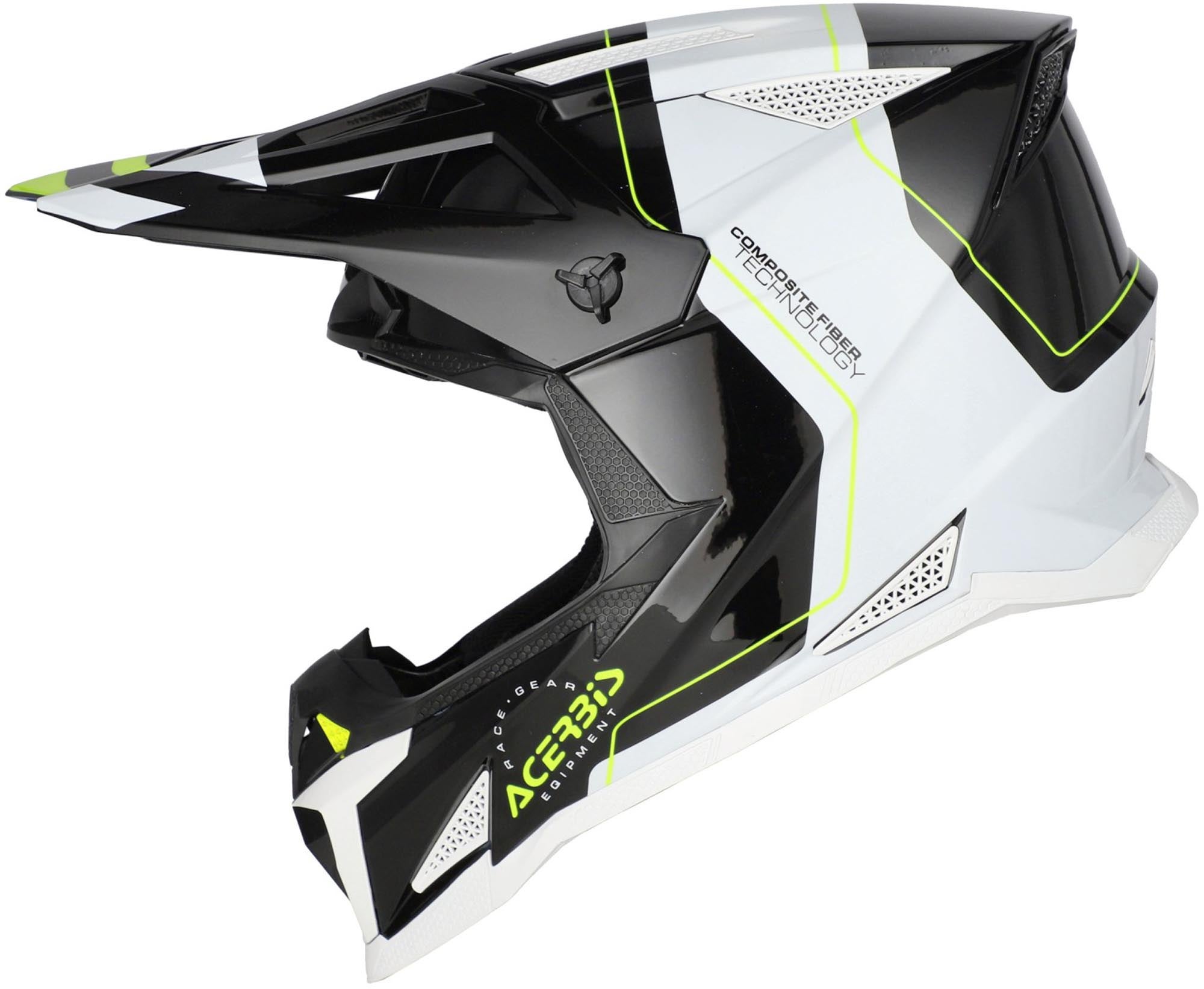 Acerbis T711 Graphic Motocrosshelm zwart/wit XL (61/62) Figuur 3