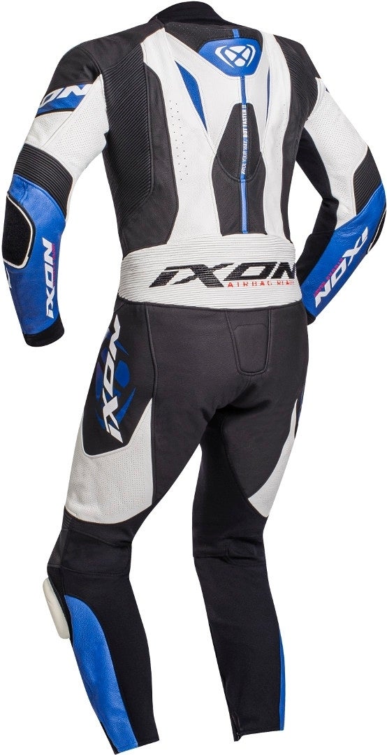 Ixon Jackal One Piece Motorcycle Leather Suit black/white/blue 3XL Figure 2