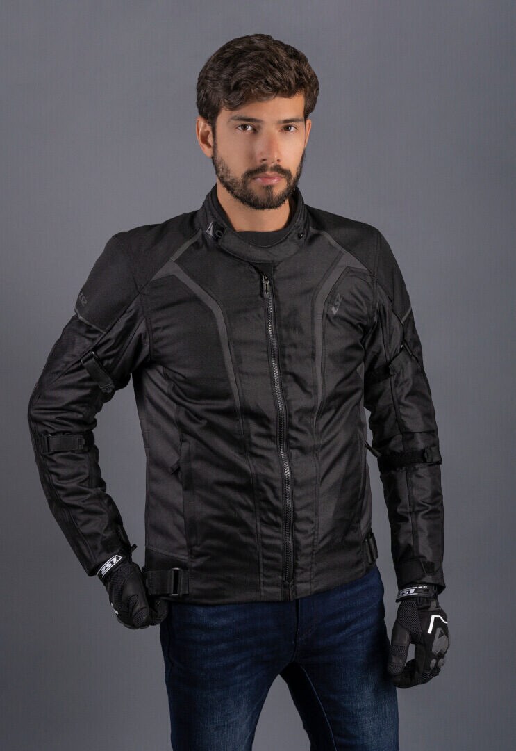 LS2 Sepang waterproof Motorcycle Textile Jacket black/dark grey M Figure 3