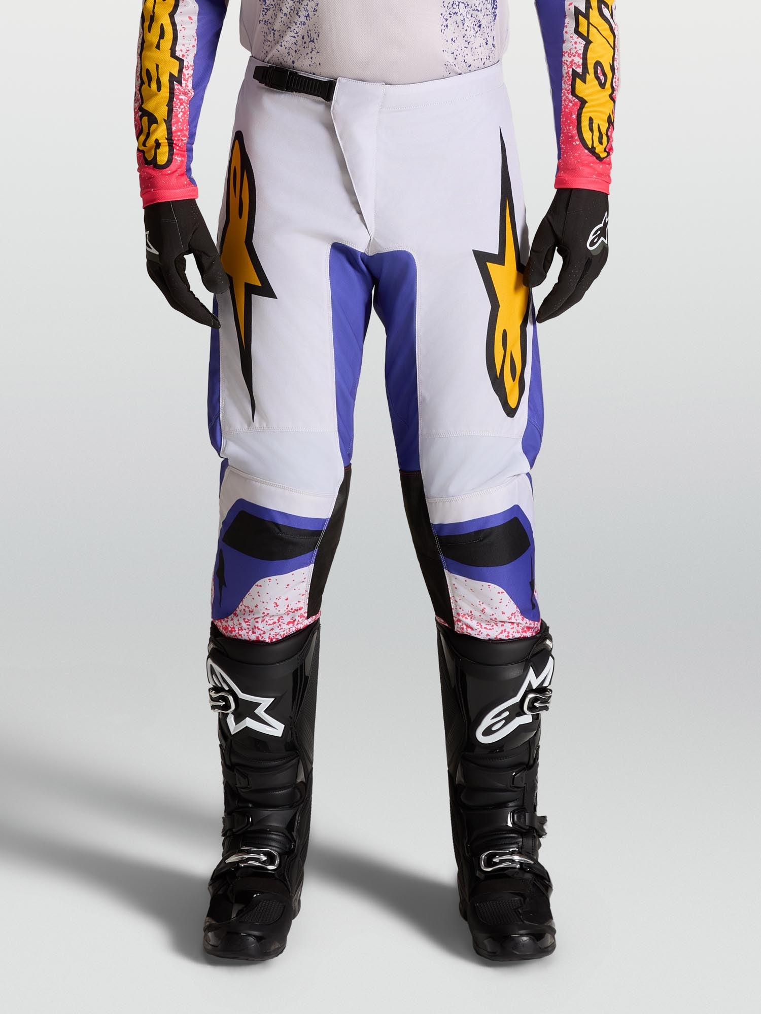 Alpinestars Fluid Drag Motocross Hose lila/gelb/pink 34 Abbildung 7