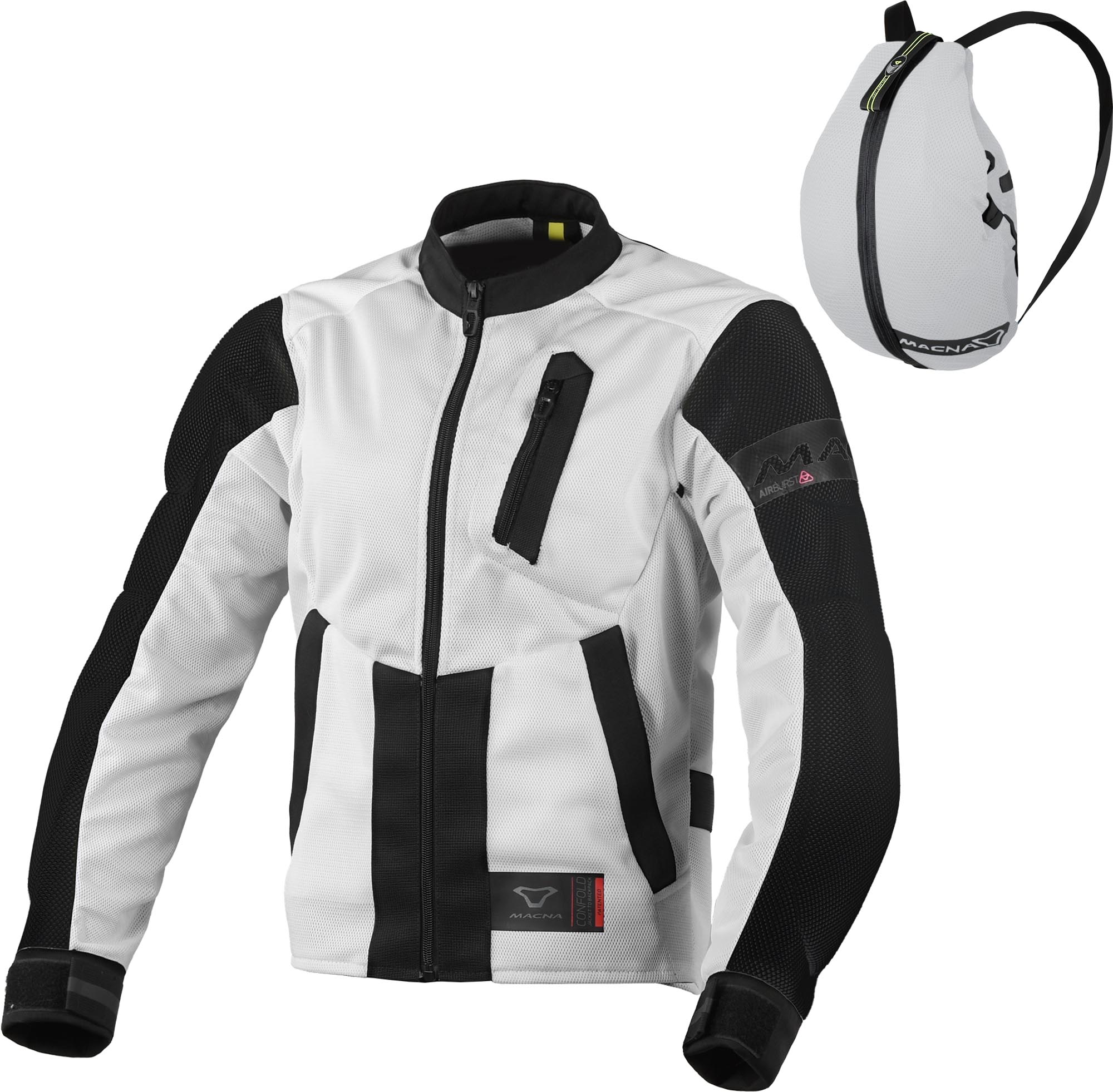 Macna Torido Motorrad Textiljacke hellgrau S Abbildung 1