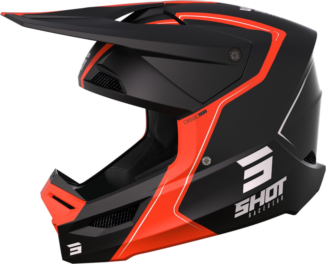 Shot Furious Reflex Motocross Helm schwarz matt/orange M (57/58) Abbildung 1