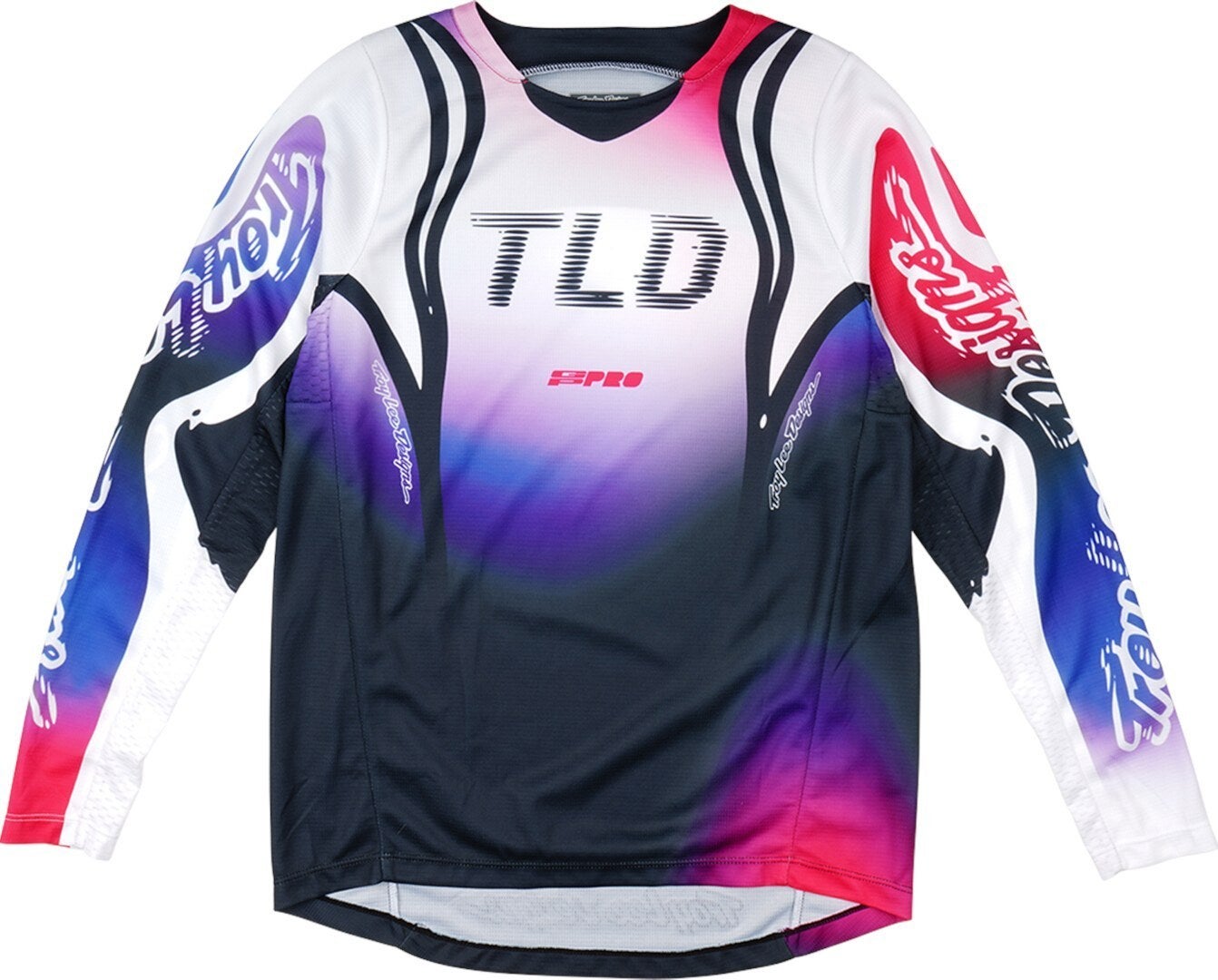 Troy Lee Designs GP Pro Drip Motocross trøje til børn sort/hvid/lilla S Figur 1