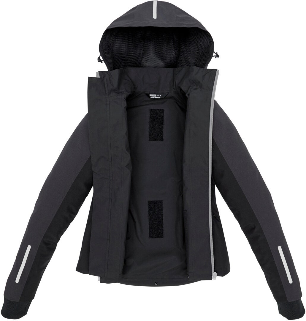 Spidi H2Out II sudadera con capucha impermeable para mujer negro/rojo L Figura 3