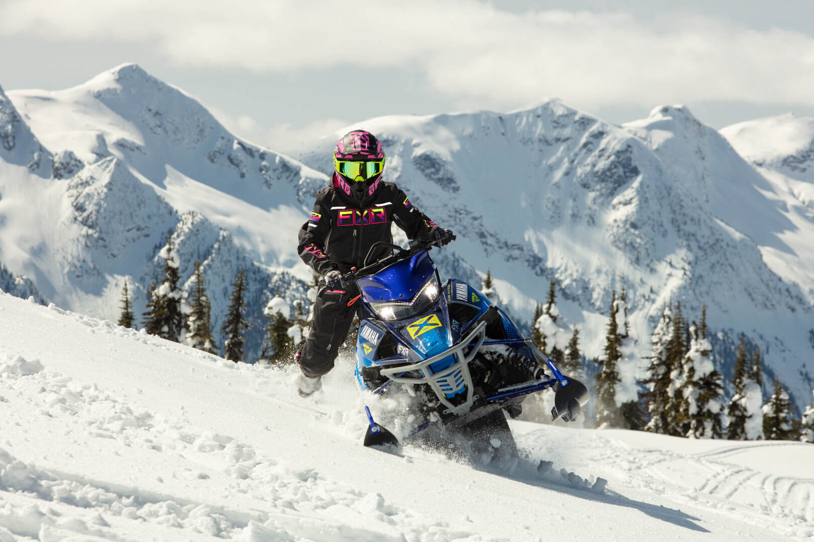 FXR Maverick Lite Snescooterdragt til damer i ét stykke Sort/fuchsia 12 Figur 3