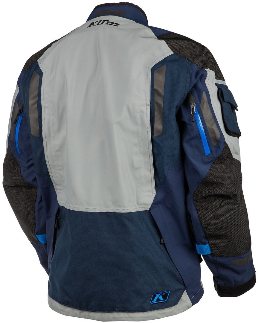 Klim Badlands Pro Motorcycle Textile Jacket grey/blue 3XL Figure 2