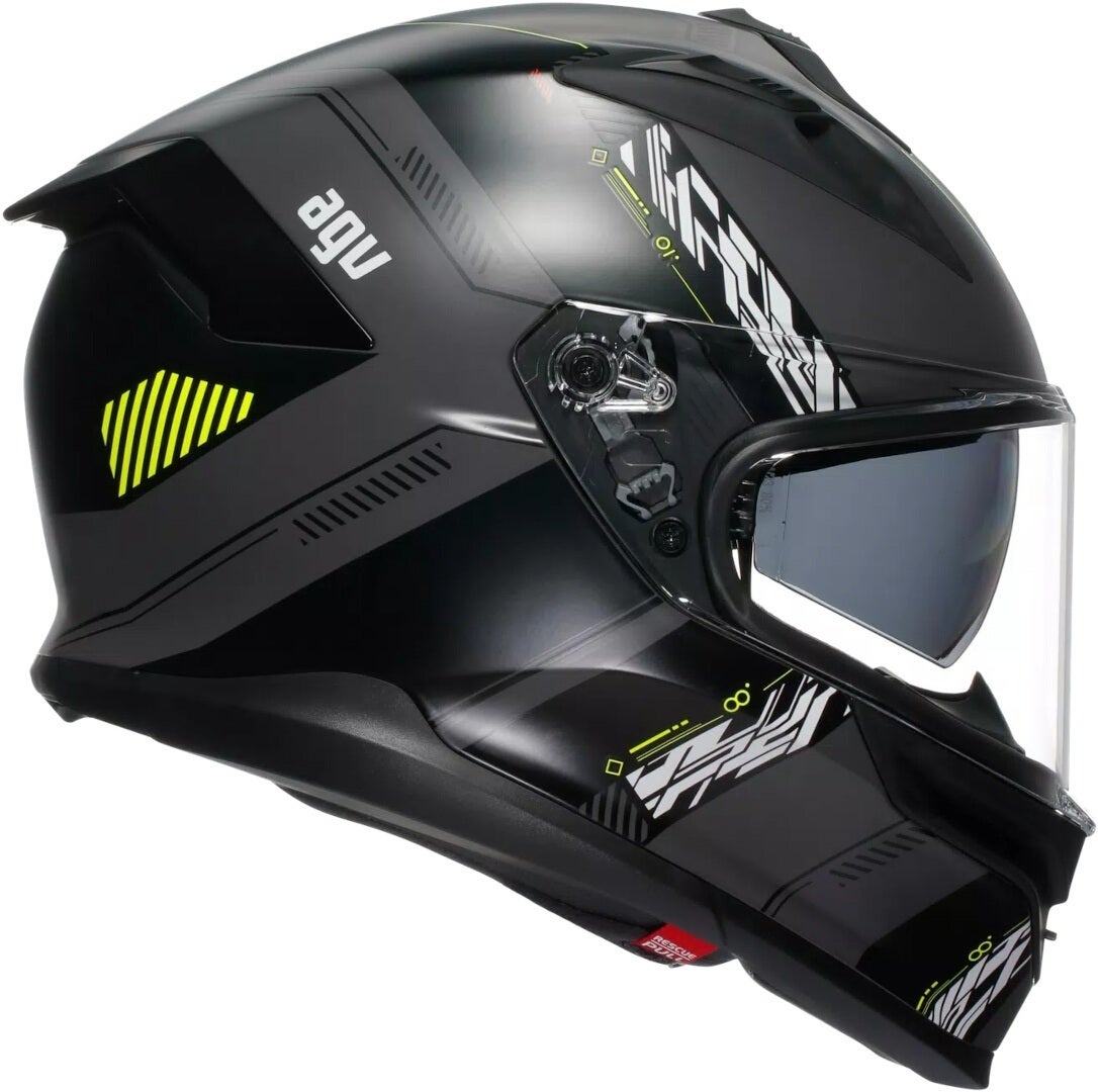 AGV K7 Kyber Casco nero opaco/giallo S (55/56) Figura 7