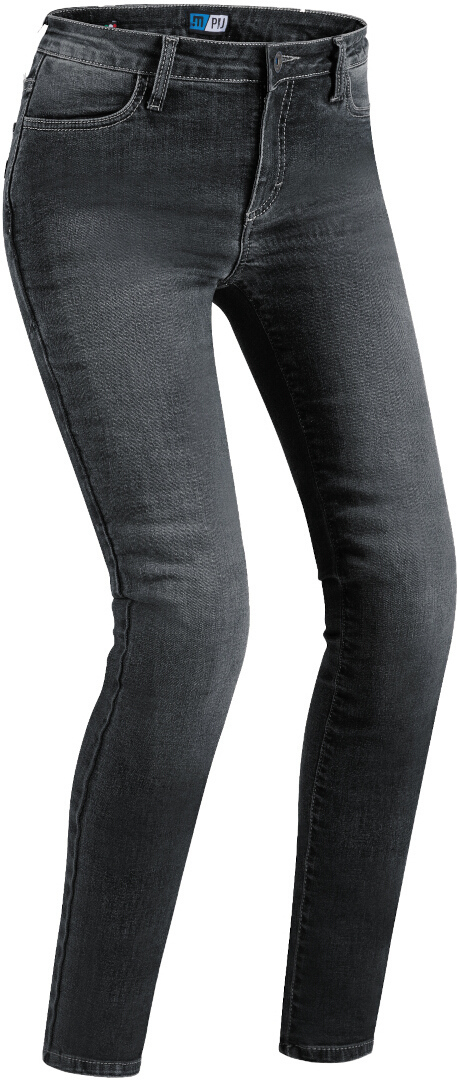 PMJ Skinny Blugi pentru motociclete pentru doamne Spâlpânire neagră 26 Figura 1