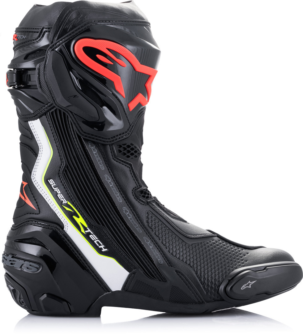 Alpinestars Supertech R Motorcycle Boots black/yellow/red 45 Figure 5