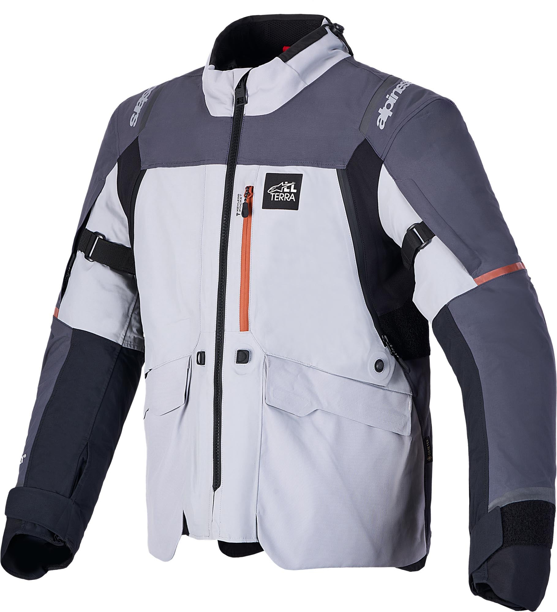 Alpinestars ST-7 V2 2L Gore-Tex waterdichte motorfiets textieljas grijs/zwart 3XL Figuur 1